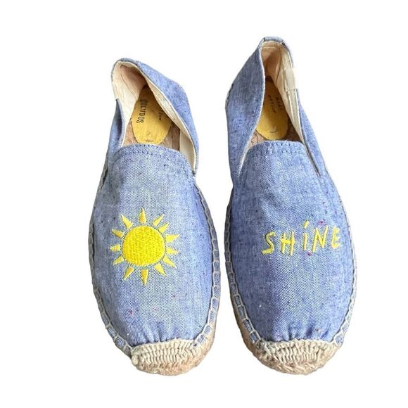 Soludos x Mary Matson Sunshine Embroidered Espadrilles 8.5 - Picture 3 of 6